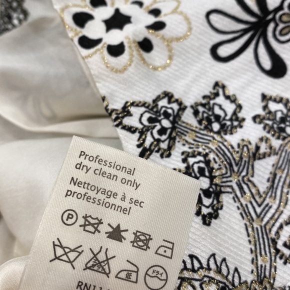 3.1 phillip lim - white/black/gold - paper bag waist puffed pleated skirt - 8 - Picture 14 of 14